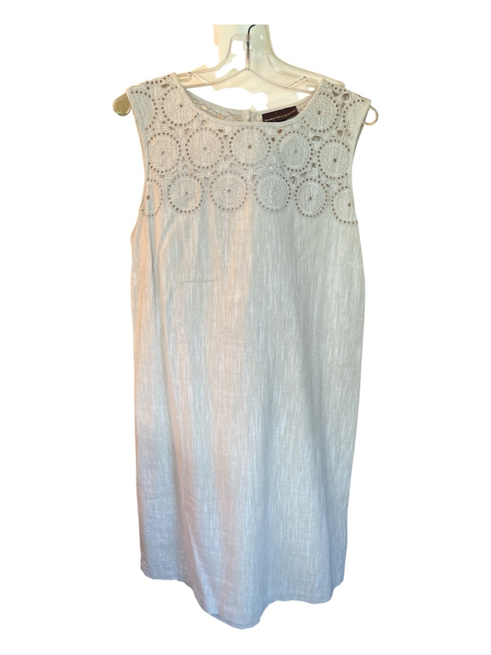 NWT Eyelet Embroidered Linen Dress